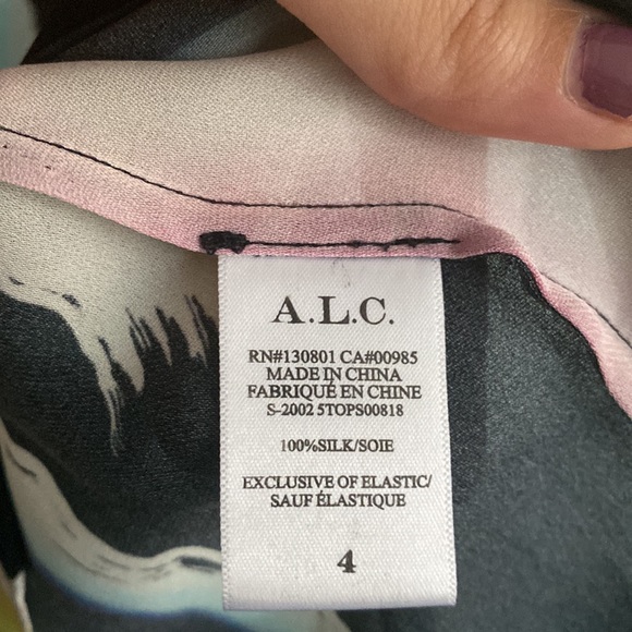 Alc silk printed top - Picture 5 of 6